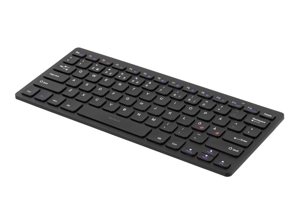 Tb 632 Mini   Tastatur   Trådløs   Nordisk   Sort fra Deltaco