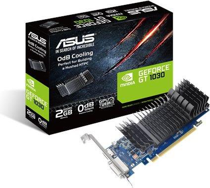 Nvidia® Geforce® Gt1030 Sl 2g Brk   Grafikkort   Gf Gt 1030   2 Gb Gddr5   Pcie 3.0 Lavprofil   Dvi, Hdmi   Blæserløs fra Asus