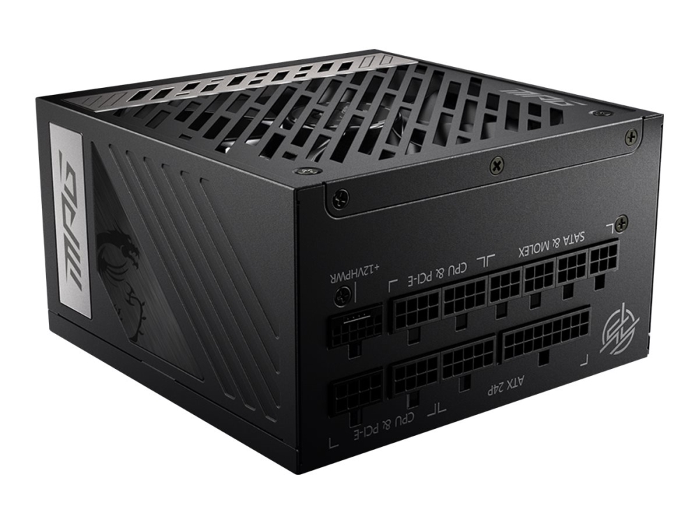 Mpg A850g Pcie5   Strømforsyning (intern)   Atx12v   Eps12v   80 Plus Gold   Ac 100 240 V   850 Watt   Aktiv Pfc fra Msi