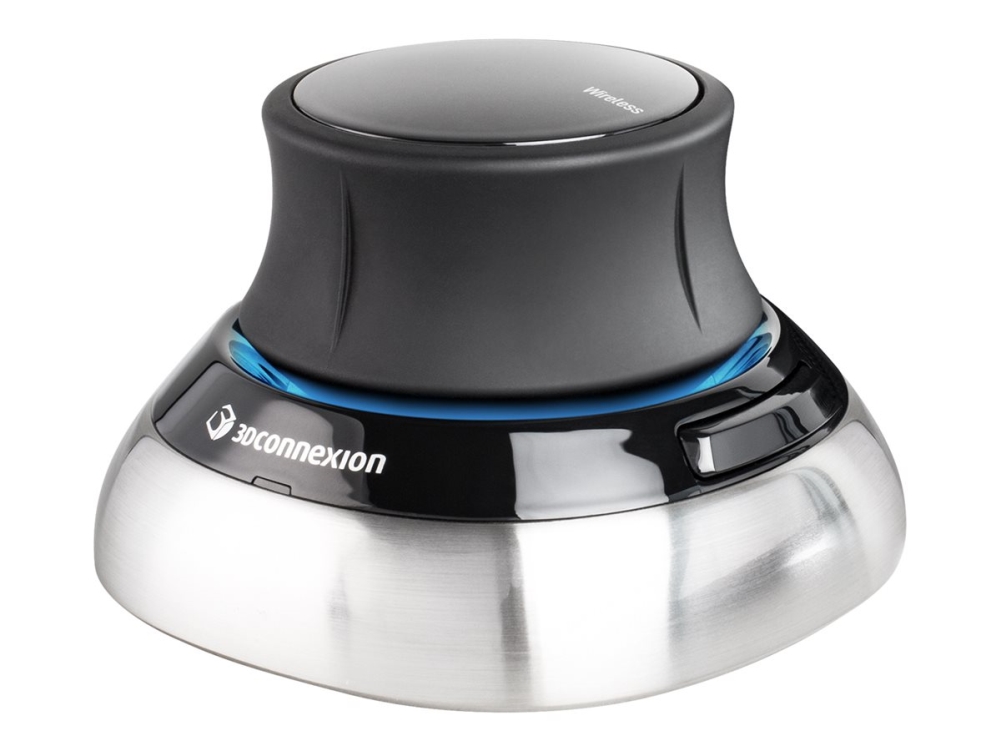 Spacemouse Wireless   3d Mus   2 Knapper   Trådløs   Bluetooth, 2.4 Ghz fra 3dconnexion
