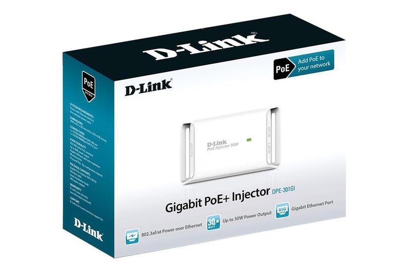 D Link Dpe 301gi   Strøminjektor   30 Watt fra D-link