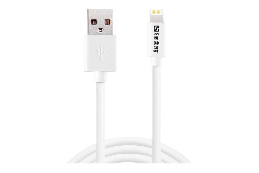 Lightning Kabel   Lightning   Usb   1 M fra Sandberg