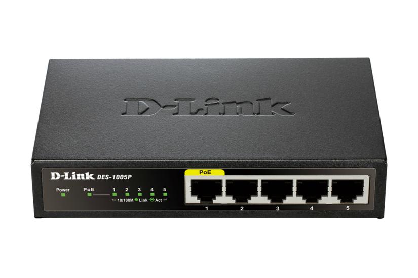 D Link Des 1005p   Switch   5 Porte   Ikke Administreret fra D-link