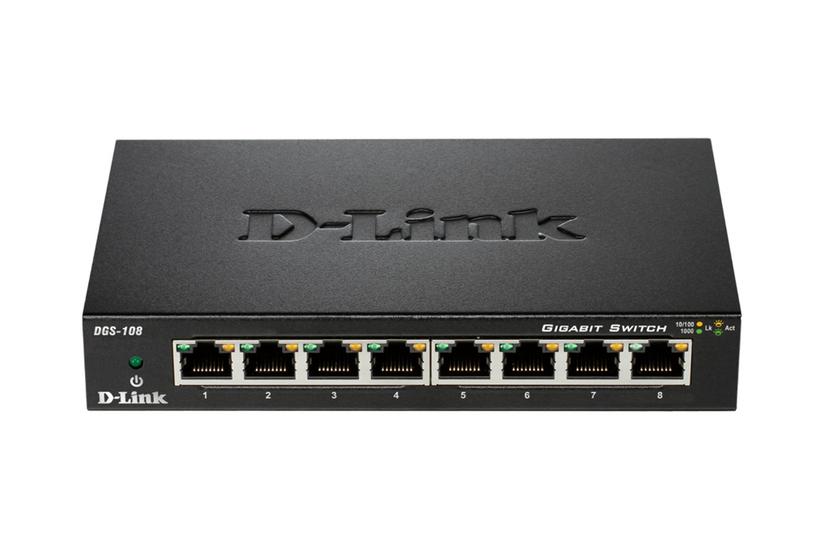 D Link Dgs 108   Switch   8 Porte   Ikke Administreret fra D-link